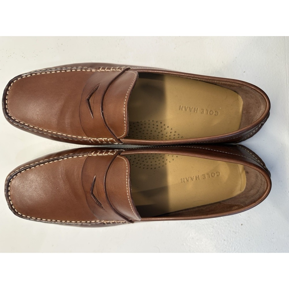 Cole Haan Men's Howland Penny Loafer Slip On Brown 11.5M Rounded square toe